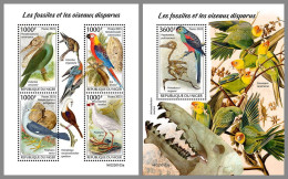 NIGER 2023 MNH Extinct Birds Fossils Ausgestorbene Vögel M/S+S/S – IMPERFORATED – DHQ2413 - Préhistoriques