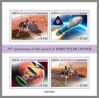 LIBERIA 2023 MNH Mars Polar Lander Space Raumfahrt M/S – IMPERFORATED – DHQ2413 - Afrika