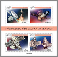 LIBERIA 2023 MNH Venera 5 Space Raumfahrt M/S – IMPERFORATED – DHQ2413 - Africa