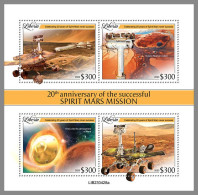 LIBERIA 2023 MNH NASA Spirit Rover Raumfahrt M/S – IMPERFORATED – DHQ2413 - Afrique