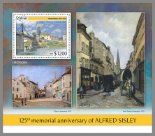 LIBERIA 2023 MNH Alfred Sisley Paintings Gemälde S/S – IMPERFORATED – DHQ2413 - Autres & Non Classés