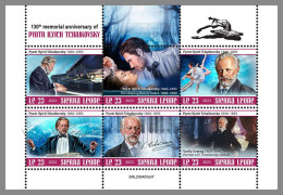 SIERRA LEONE 2023 MNH Pyotr Ilyich Tchaikovsky Music M/S – IMPERFORATED – DHQ2413 - Musique