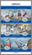 SIERRA LEONE 2023 MNH Lighthouses Leuchttürme M/S – IMPERFORATED – DHQ2413 - Faros