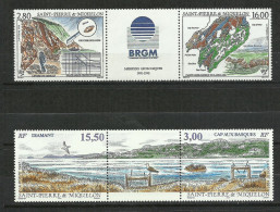 Saint Pierre Et Miquelon SPM  Bandes N° 619A Et 654A  BRGM Et Cap Aux Basques  Neufs * * B/TB Voir Scans Soldé ! ! ! - Unused Stamps