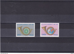 ITALIE 1989 COR DES POSTES Yvert 1820-1821, Michel 2088-2089 NEUF** MNH Cote Yv : 7 Euros - 1981-90: Mint/hinged