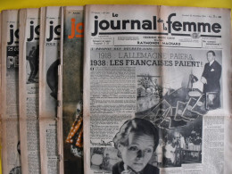 5 N° De Le Journal De La Femme De 1938. Revue Féminine.  Noël Raymonde Machard - 1900 - 1949