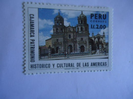 PERU MNH  STAMPS  MOMUMENTS  CHURCH - Perú