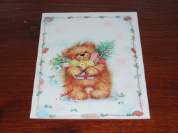 73336-      DOUBLE CARD - BEREN / BEARS / BÄREN / OURS / ORSI / TEDDYBEARS - Spielzeug & Spiele