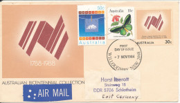 Australia FDC 7-11-1984 Uprated And Sent To Germany DDR Topic Stamps - Sobre Primer Día (FDC)