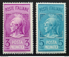 Italien 1947, Mi 738-39 MNH(postfrisch) Rohrpostmarken - 1946-60: Nuevos