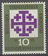 Germany 1959. Dia De La Iglesia Evangelica M=314 Y=  (**) - Unused Stamps