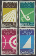 Germany 1969. JJ. OO. Munich M=587-90 Y=450-53  (**) - Neufs