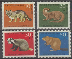 Germany 1968. Fauna M=549-52 Y=414-17  (**) - Unused Stamps