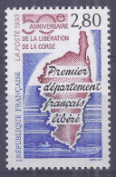 Francia 1993. YT = 2829 -  (**). Liberación De Córcega - Unused Stamps