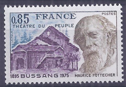 Francia 1975. Teatro De Bussang YT = 1846 (**) - Neufs