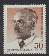 Berlín 1975. Ferdinand Sauerbruch M=492 Y=456  (**) - Unused Stamps