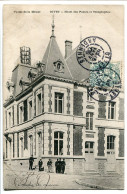 CPA Voyagé 1906 * GIVET Hôtel Des Postes Et Télégraphes (petite Animation Dans La Rue ) J. Winling Editeur - Givet