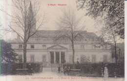 Castelnaudary Le Palais De Justice Et Square Gambetta   Carte Postale Animee 1915 - Castelnaudary