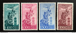 Italien Flugpost 1948, Mi 763-66 MNH(postfrisch) - 1946-60: Mint/hinged