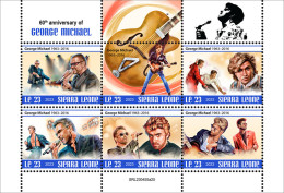 Sierra Leone  2023 60th Anniversary Of George Michael. (445a25) OFFICIAL ISSUE - Music