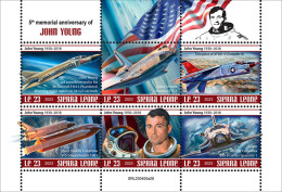 Sierra Leone  2023 Tribute To John Young. (445a28) OFFICIAL ISSUE - Flugzeuge