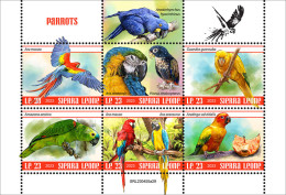 Sierra Leone  2023 Parrots. (445a29) OFFICIAL ISSUE - Papegaaien, Parkieten