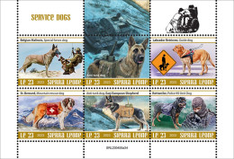 Sierra Leone  2023 Service Dogs. (445a34) OFFICIAL ISSUE - Perros