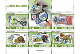 Sierra Leone  2023 Stamps On Stamps. Fauna. (445a35) OFFICIAL ISSUE - Timbres Sur Timbres