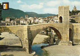 *CPM -  ESPAGNE - CATALOGNE - BESALU - COMPTAL VILA - Pont Romain Du XI ème - Blason - Gerona