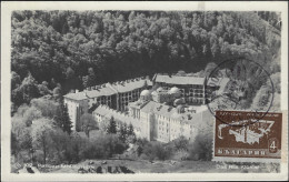 Bulgarie 1946 Y&T 490 Sur Carte Maximum. Monastère De Rila, Saint Jean De Rila, Ermite Canonisé Par L'Église Orthodoxe - Abbeys & Monasteries