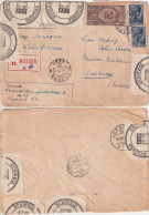 R Brief  Moskau - Locarno  (Postverschluss-Etiketten)        1947 - Cartas & Documentos