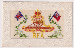 WW1 - Silk Postcard - R.F.A. - Royal Field Artillery - Union Flag - Military Card - Weltkrieg 1914-18