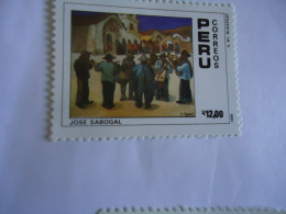 PERU MNH STAMPS   PAINTING SABOGAL 1988 - Pérou