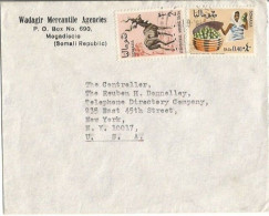 Antelopes Of Somalia Issue 60's S2 + Other Commerce AirmailCV M.shu 18aug1967 To USA - Somalia (1960-...)