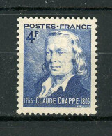 FRANCE - CLAUDE CHAPPE - N° Yvert 619** - Neufs