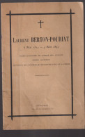 Fascicule Obsèques De Laurent BERTON-POURIAT : 6 Mai 1814 - 4 Mai 1893 à Chateauroux Le 6 Mai 1893 - Historical Documents