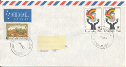 Australia Air Mail Cover Sent To Germany DDR 17-3-1983 Topic Stamps - Lettres & Documents