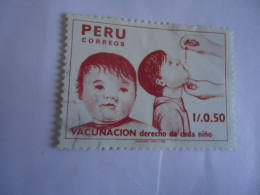 PERU USED  STAMPS  MEDICALCHILDREN - Peru