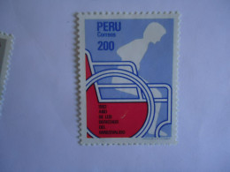 PERU MINT STAMPS  ANNIVERSARIES HELP  DISSABLE - Perù