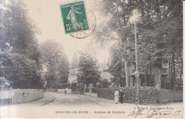 Enghien Les Bains Avenue De Ceinture Carte Postale Animee 1909 - Enghien Les Bains