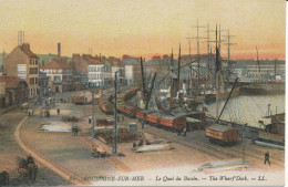 PC38082 Boulogne Sur Mer. The Wharf Dock. Levy Fils. No 24. B. Hopkins - Monde