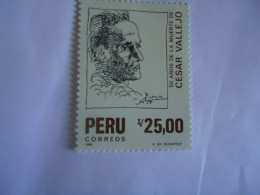 PERU MNH STAMPS  HISTORY 1988 CESAR VALLEJO - Perú