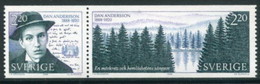 SWEDEN 1988 Andersson Birth Centenary MNH / **.  Michel 1508-09 - Unused Stamps