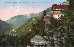 LAUSITZER GEBIRGE - OYBIN - BLICK NACH DEM BERGRESTAURANT - CARTOLINA FP SPEDITA NEL 1931 - Oybin