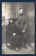 Seraing. Carte-photo. Jeune Soldat Belge Avec Sa Mère. Photo Schmidt-Soubre, Seraing - Seraing