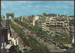 FRANCE - PARIS - L'AVENUE DES CHAMPS-ELYSEES ET L'ARC DE TRIOMPHE - VIAGGIATA - I - Champs-Elysées