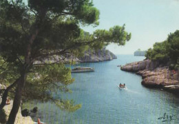 CASSIS, CALANQUE DE PORT PIN, PEDALO, BATEAU, CANOE COULEUR REF 15121 - Cassis