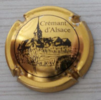 Capsule Muselet Crémant D' Alsace  Village église Couleur Dorée - Sonstige & Ohne Zuordnung