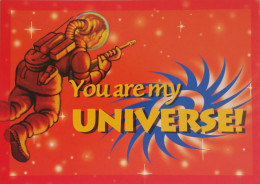 Carte Postale - You Are My Universe ! (astronaute) Let's Do It In Space (publicité Pour édition Supercard) - Werbepostkarten