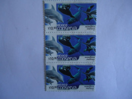 MEXICO MNH  3 SE TENANT  STAMPS  FISHES FISH - Vissen